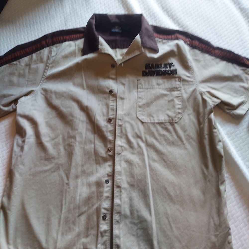 Mens Button Up Harley Shirt